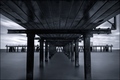 Under the pier...B&W