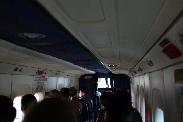inside the plane to Lukla