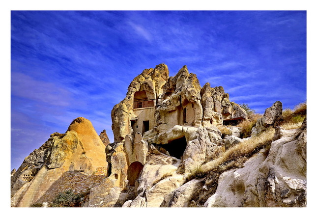 Obydlie obyvatelov Goreme