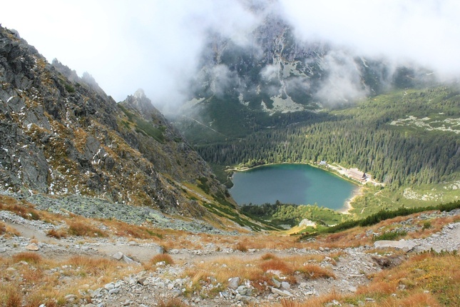 Popradské pleso z Ostrvy