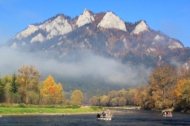 Jesenný splav Dunajca