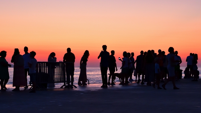 ... sunset in zadar ...