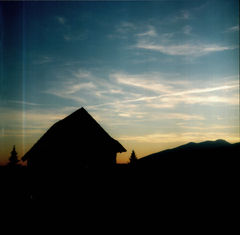 Západ pod Tatrami...