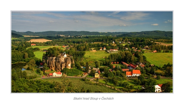 Skalný hrad Sloup v Čechách