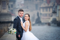 Fotenie svadobných portrétov v iný deň. Fotoreport z Prahy