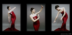 lady in red