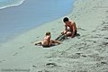 On the beach ...