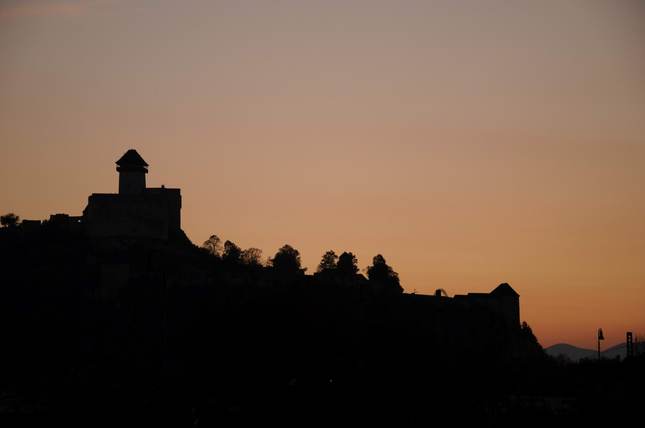 Trenčiansky hrad - silueta
