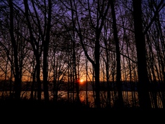 novembrový západ slnka