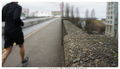 Runner on Burrard Bridge