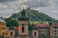 Pohľad z mesta na kalváriu