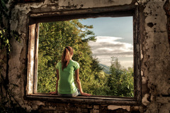 Looking from the frame