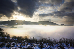 Cloudy sunset