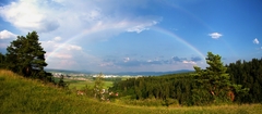 Dúha a lietadlo