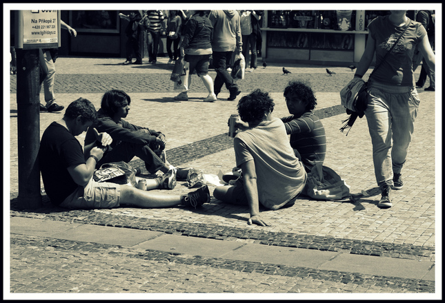 posedenie pri pive ..