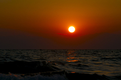 Západ slnka...