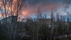 Západ slnka v Pripjati