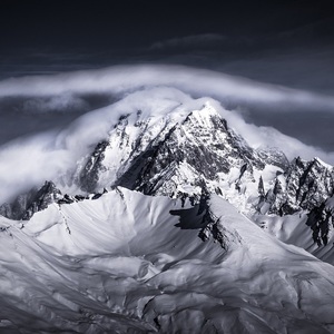 Storm over Mont Blanc