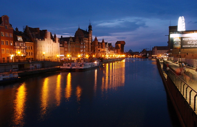Nočný Gdaňsk