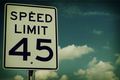 Speed limit 45