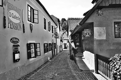 krumlovské uličky....