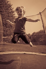 na trampoline