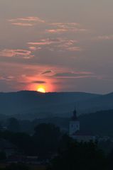večer na strednom Slovensku