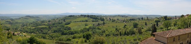 San Gimignano - pohľad na okolie