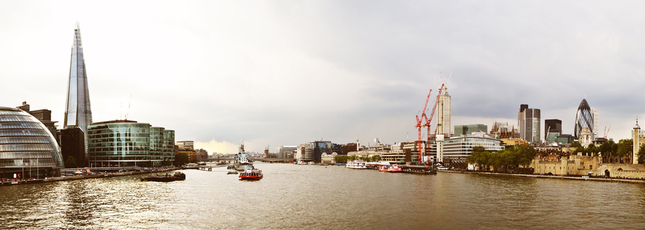 London from tower bridge