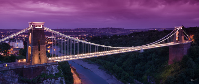 clifton suspension bridge nocna