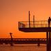 Sunset above the bridge