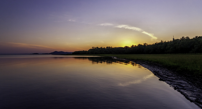Sunset over Šírava