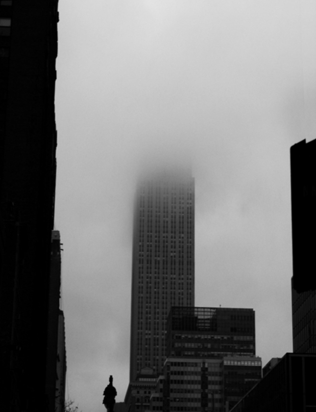Empire State Buildin in fog 2008