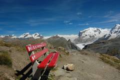 Lavička a la Monte Rosa