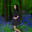 Black Lady in Blue Forest