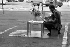 v boxe na parkovisku