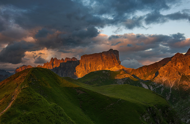 Večer v Dolomitoch