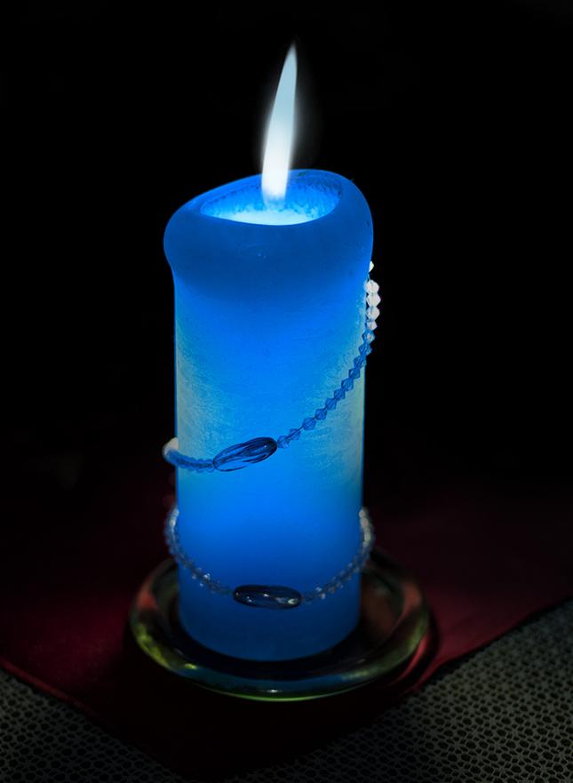 ...blue candle