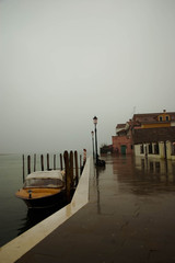rainy morning in venezia