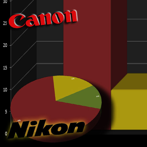 Trošku čísel-Canon vs. Nikon