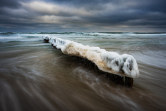 Zimné pobrežie Baltu