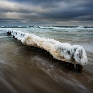 Zimné pobrežie Baltu