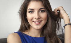Portrait of the smiley girl