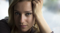 Portrait of a tired girl