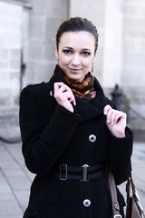 Lady in a coat