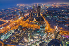 Nočný Dubaj