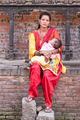 Nepálska madona s dieťaťom