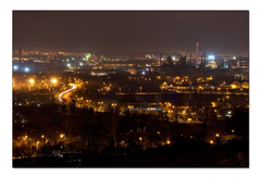 OSTRAVA-Noc nad mestom z ocele