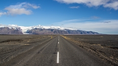 Icelandic Road vs. Glacier