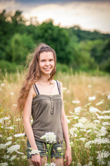 Woman in the nature